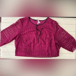 Talbots lace blouse